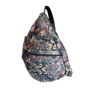 Ameribag Multi Storage Compartment Floral Tapestry Shoulder Backpack